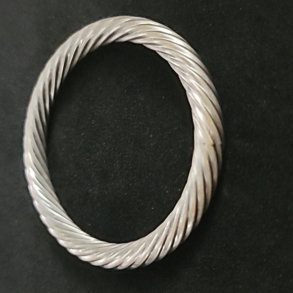 Chunky Metal Bangle Bracelet - Picture 3 of 3